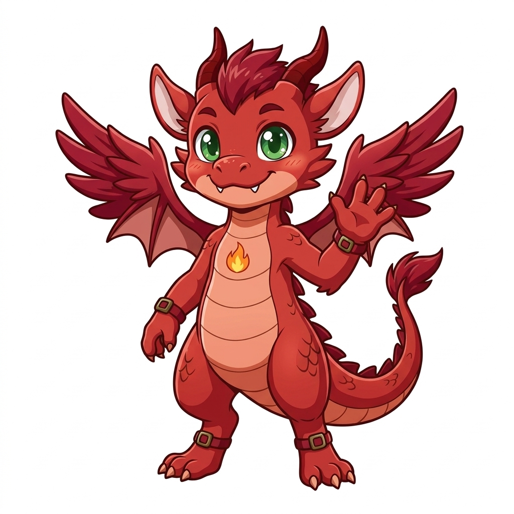 i need a red baby dragon smooth