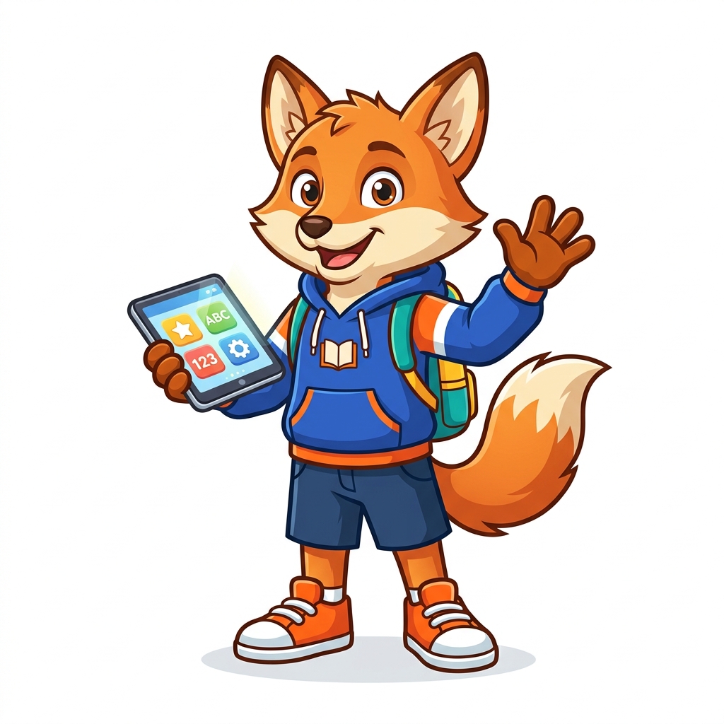 fox mascout for learning app base mascot