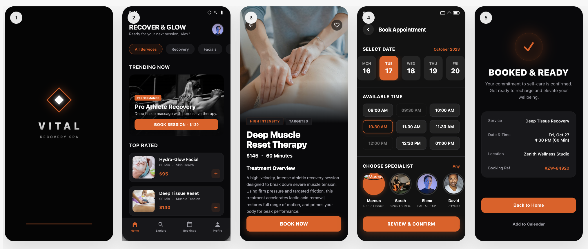 Lumina Wellness generated screens